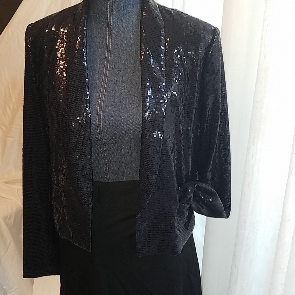 Sparkle the night away black blazer